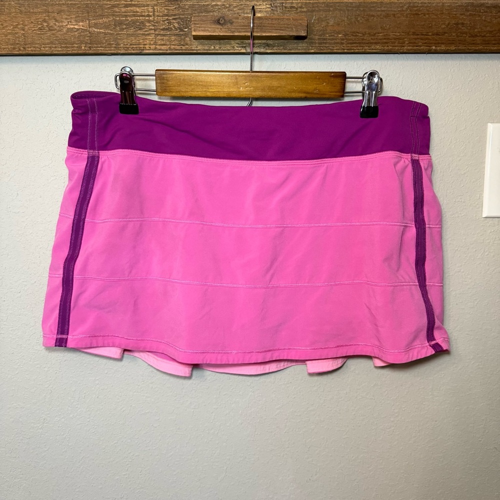 LULULEMON Pace Rival Skort Pink Paradise Size 12 - Picture 6 of 16